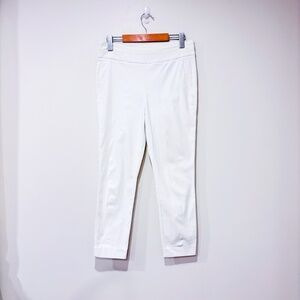 CAMBER & GRACE White stretch pants | Casual Summer | Large *